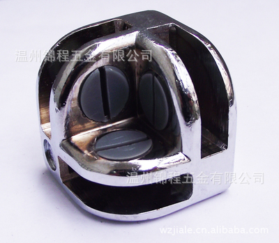 高檔次低價位展示柜專用鋅合金包角玻璃夾，厚度5mm，賦能五金產品研發新突破